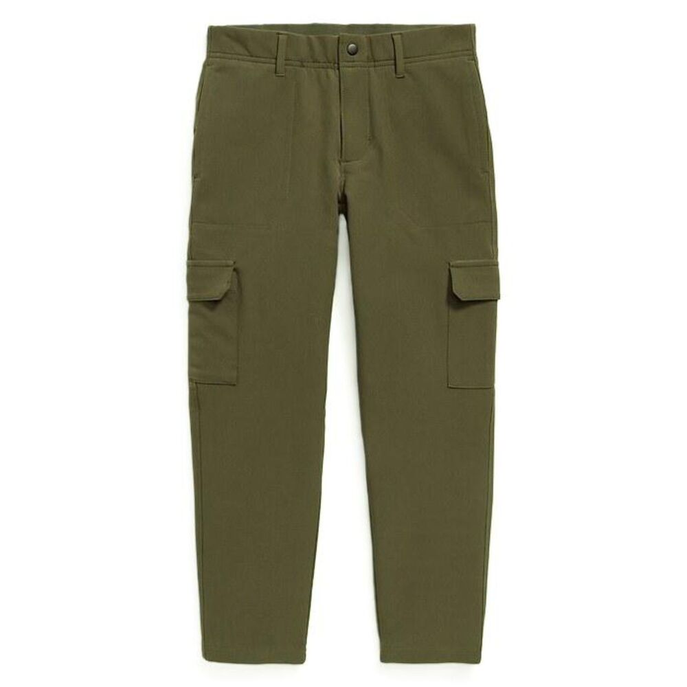 NEW Old Navy boys pants XXL 16 18 Stretch waist Tech Tapered Cargo Khaki green